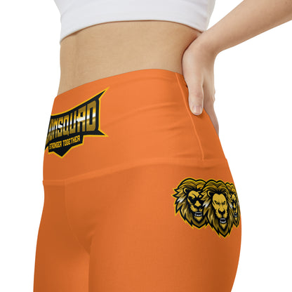 Orange Burst " Sun Gold Lion " Women's Workout Shorts