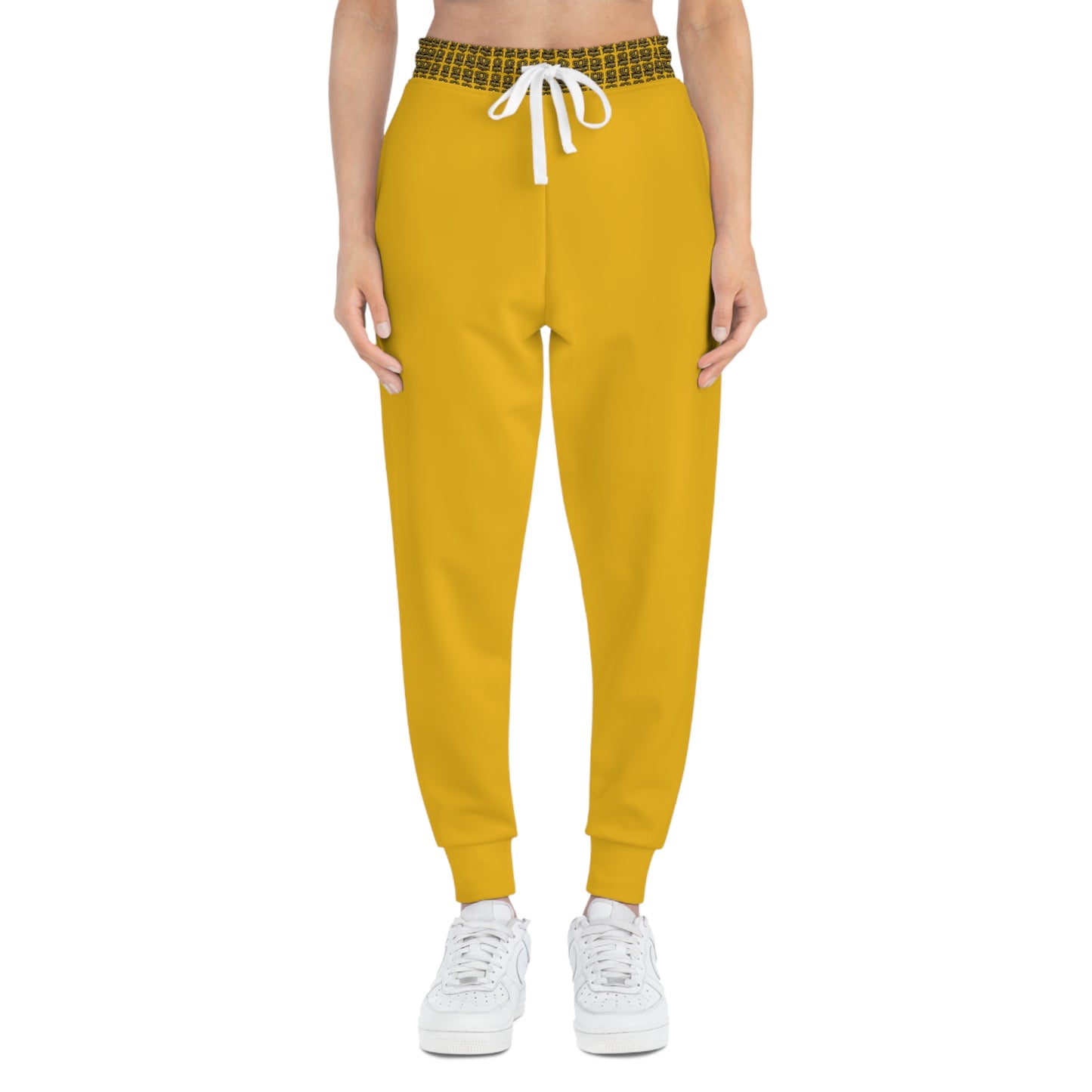 Yellow "Sun Gold Lion" Athletic Joggers (AOP)