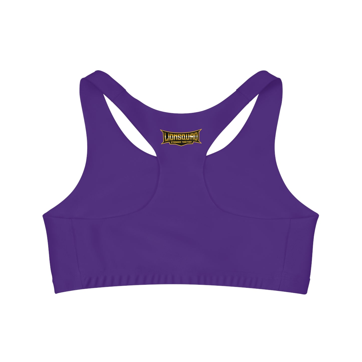 Purple "Sun Gold Lion"  Seamless Sports Bra