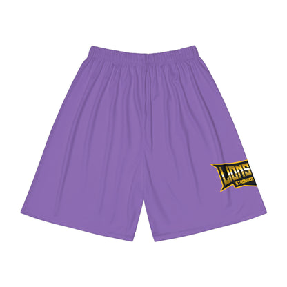 Light Purple Men’s Sports Shorts (AOP)