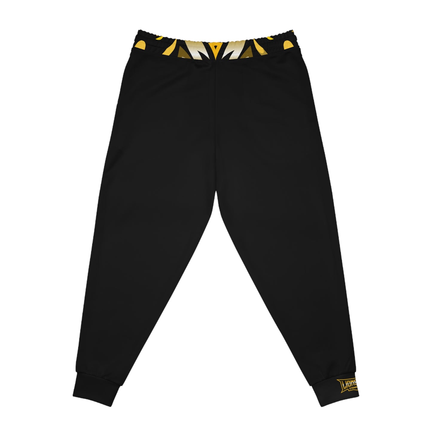 Black "Sun Gold Lion" Athletic Joggers