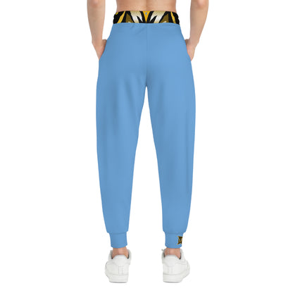 Light Blue "Sun Gold Lion" Athletic Joggers