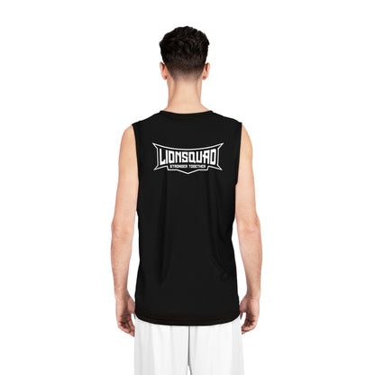 White Lion Black Basketball Jersey