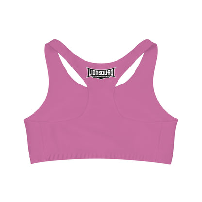 Light Pink "White Lion"  Seamless Sports Bra