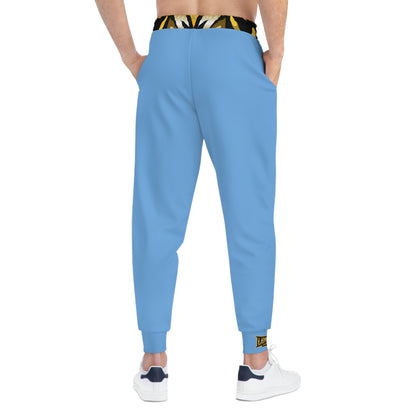 Light Blue "Sun Gold Lion" Athletic Joggers