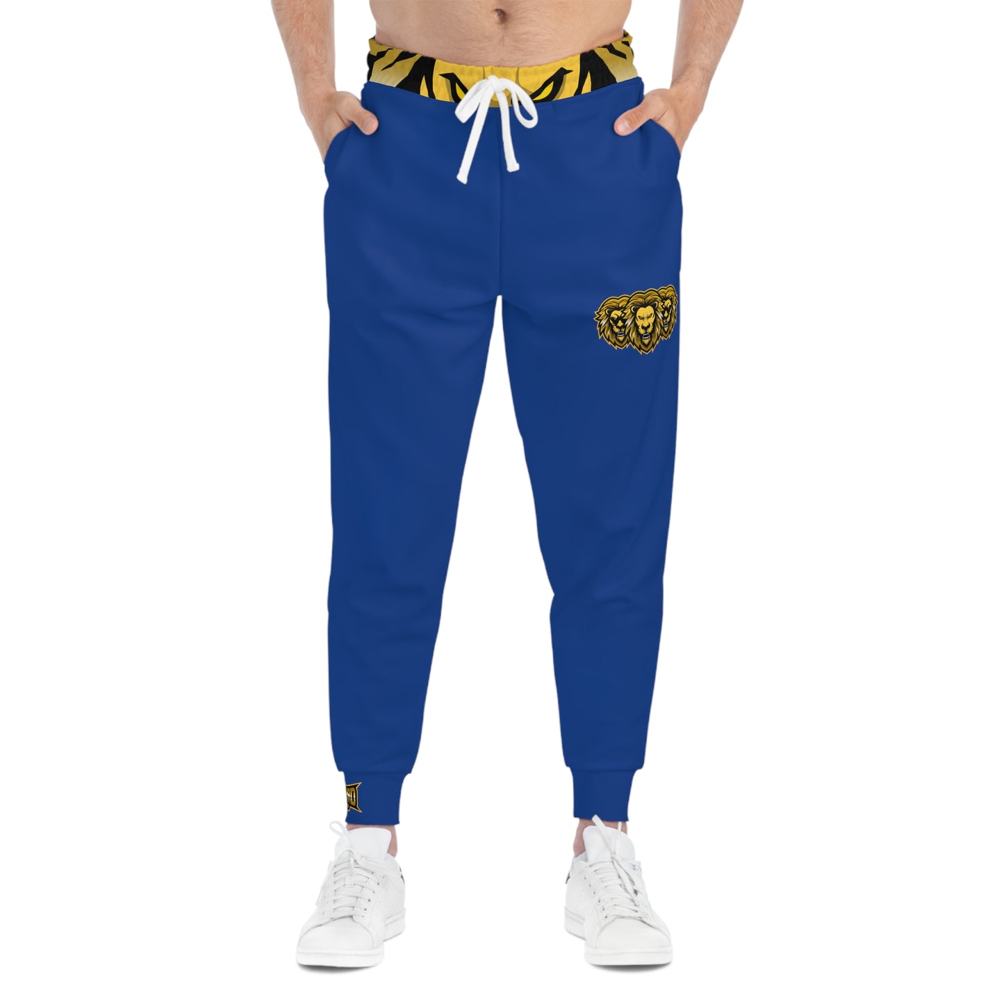 Dark Blue "Sun Gold Lion" Athletic Joggers