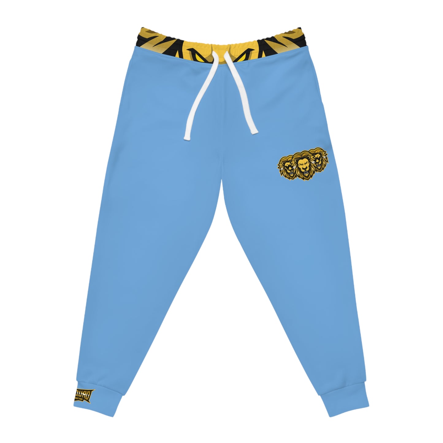 Light Blue "Sun Gold Lion" Athletic Joggers