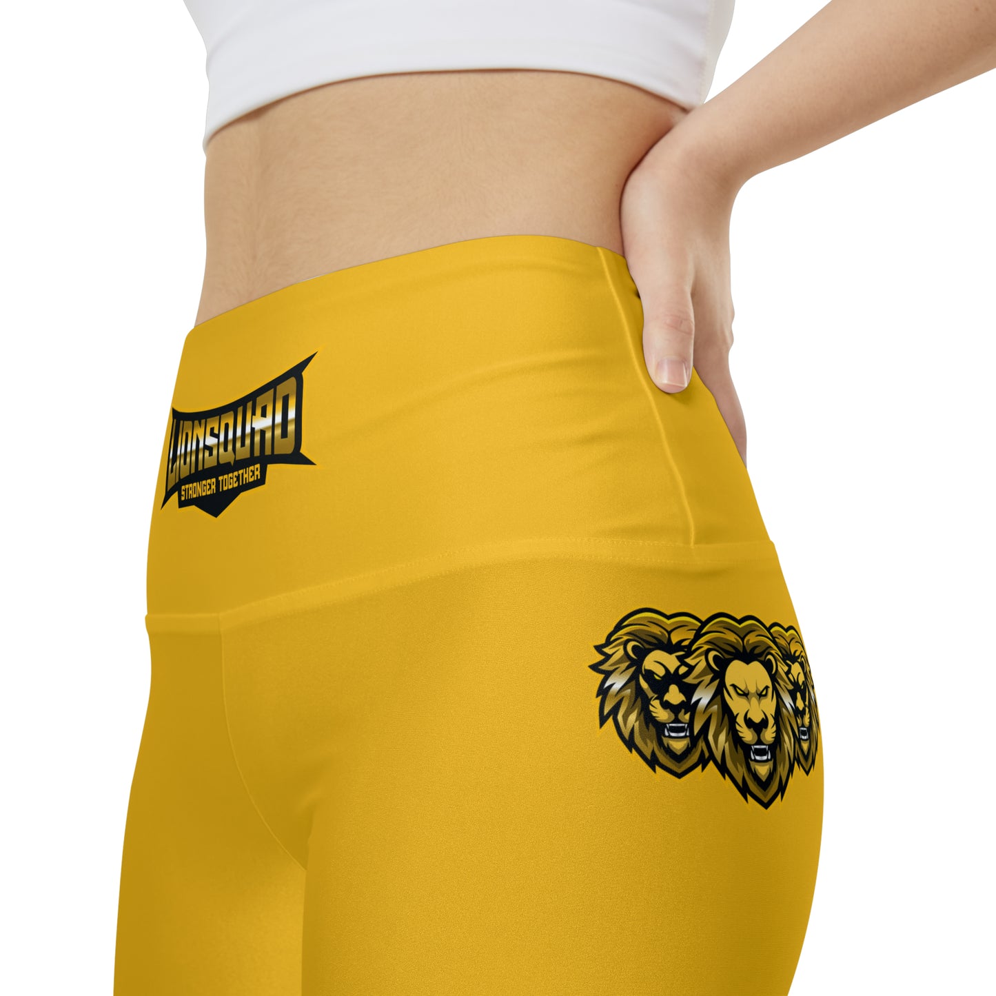 Yellow " Sun Gold Lion " Women's Workout Shorts