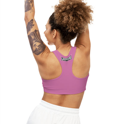 Light Pink "White Lion"  Seamless Sports Bra