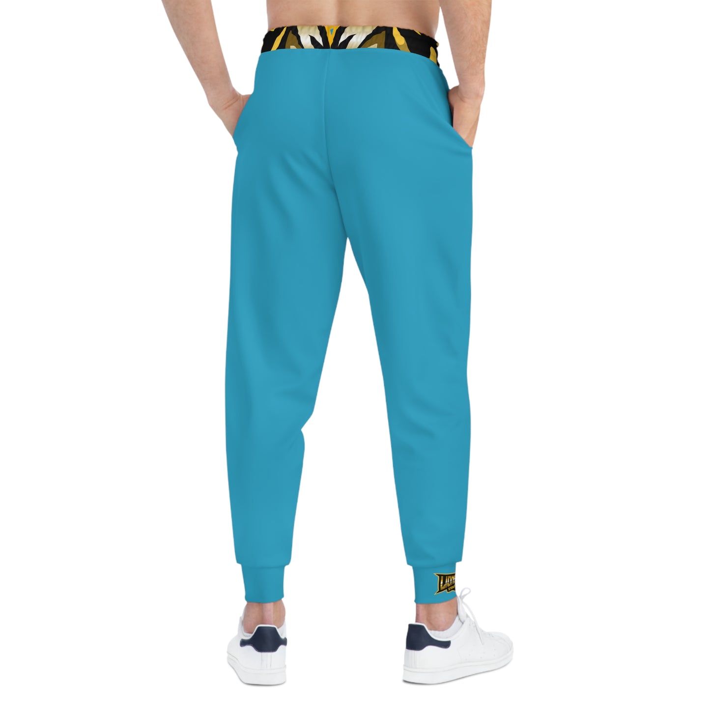 Torquoise "Sun Gold Lion" Athletic Joggers