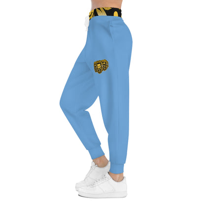 Light Blue "Sun Gold Lion" Athletic Joggers