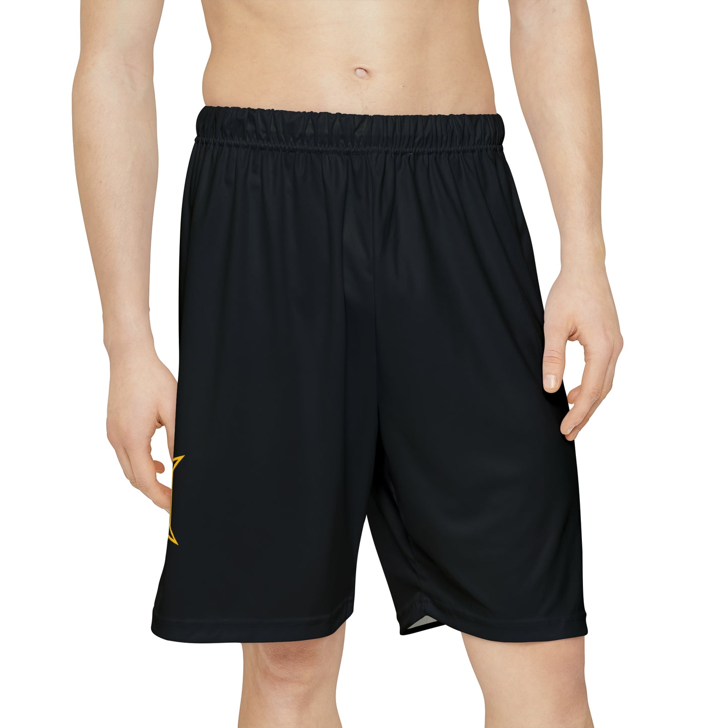 Black Men’s Sports Shorts (AOP)