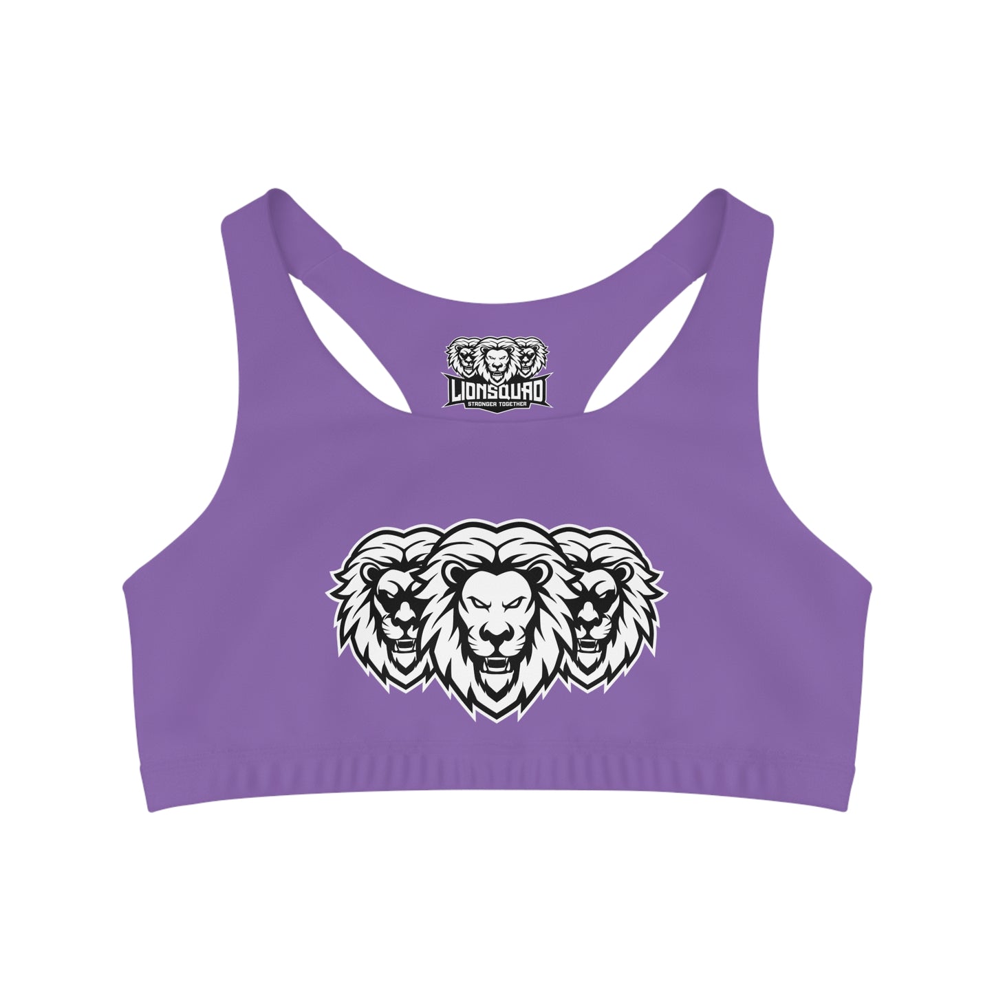 Light Purple "White Lion"  Seamless Sports Bra