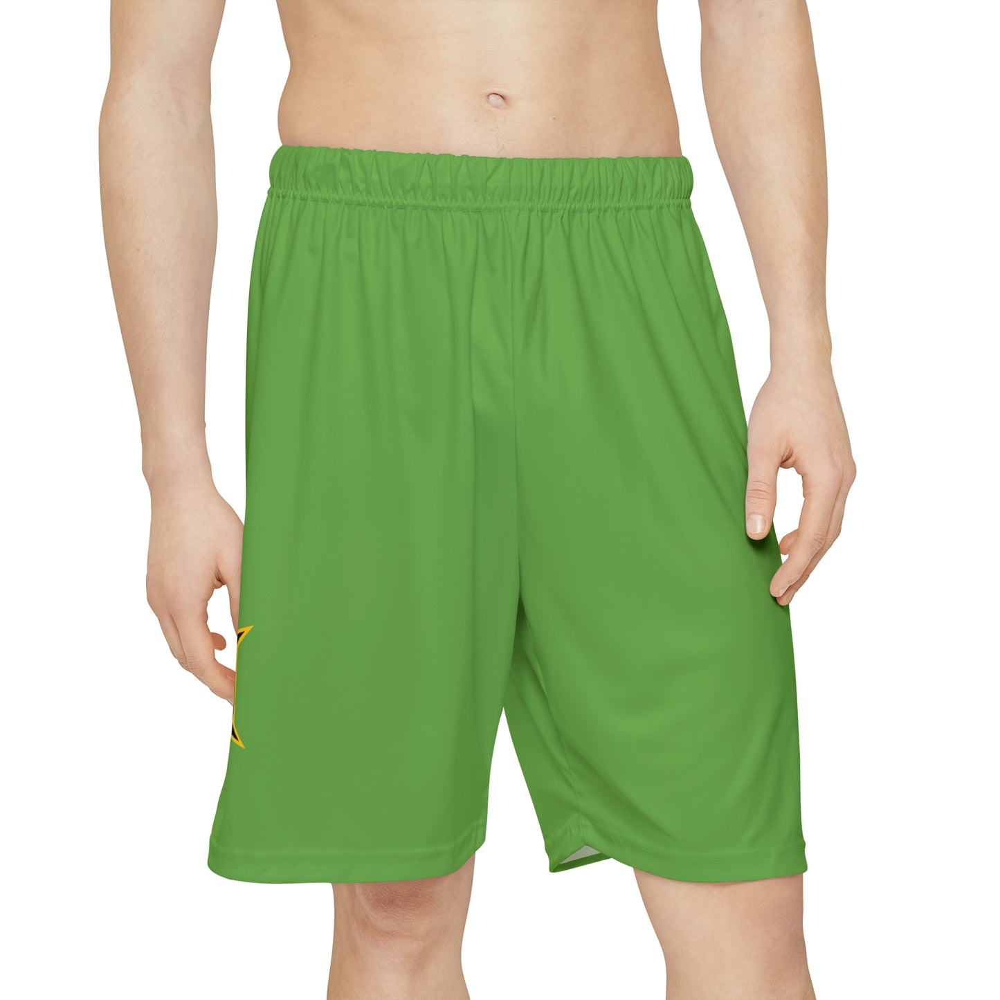 Green Men’s Sports Shorts (AOP)