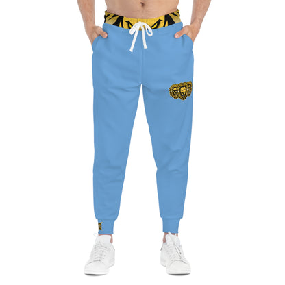 Light Blue "Sun Gold Lion" Athletic Joggers