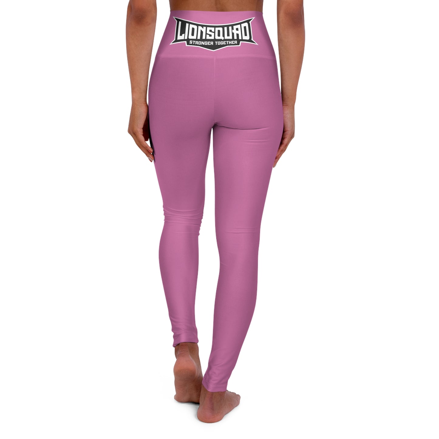 Light Pink "White Lion" High Waisted Yoga Leggings