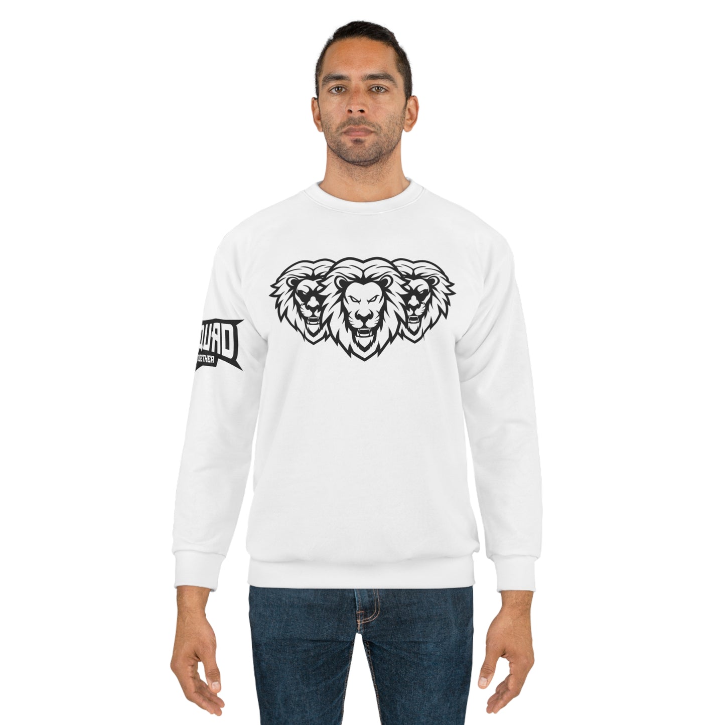White "White Lion" Unisex Sweatshirt