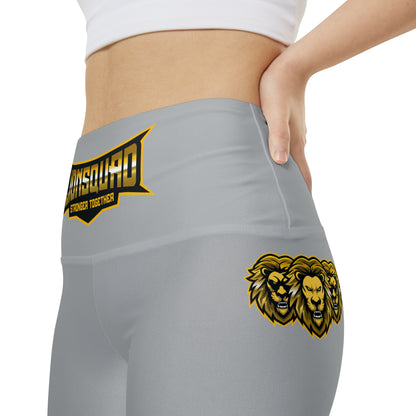 Light Grey " Sun Gold Lion " Women's Workout Shorts