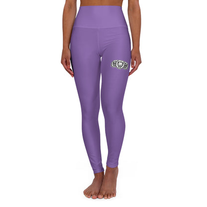 Light Purple "White Lion" High Waisted Yoga Leggings