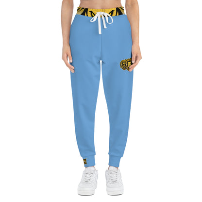 Light Blue "Sun Gold Lion" Athletic Joggers