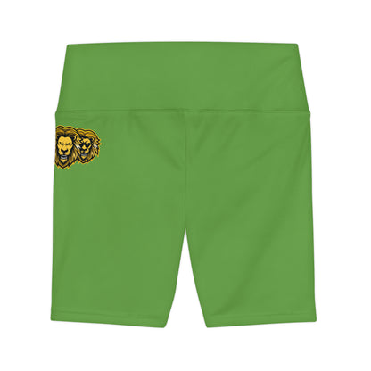 Green " Sun Gold Lion " Women's Workout Shorts