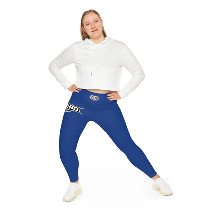 Dark Blue Plus Size Leggings