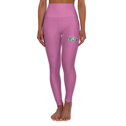 Light Pink "White Lion" High Waisted Yoga Leggings