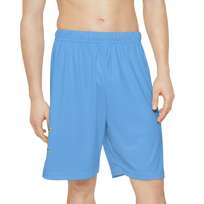 Light Blue Men’s Sports Shorts (AOP)