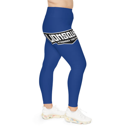 Dark Blue Plus Size Leggings