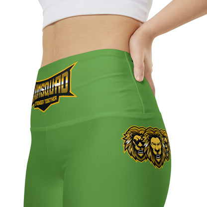 Green " Sun Gold Lion " Women's Workout Shorts