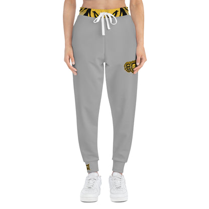 Light grey "Sun Gold Lion" Athletic Joggers