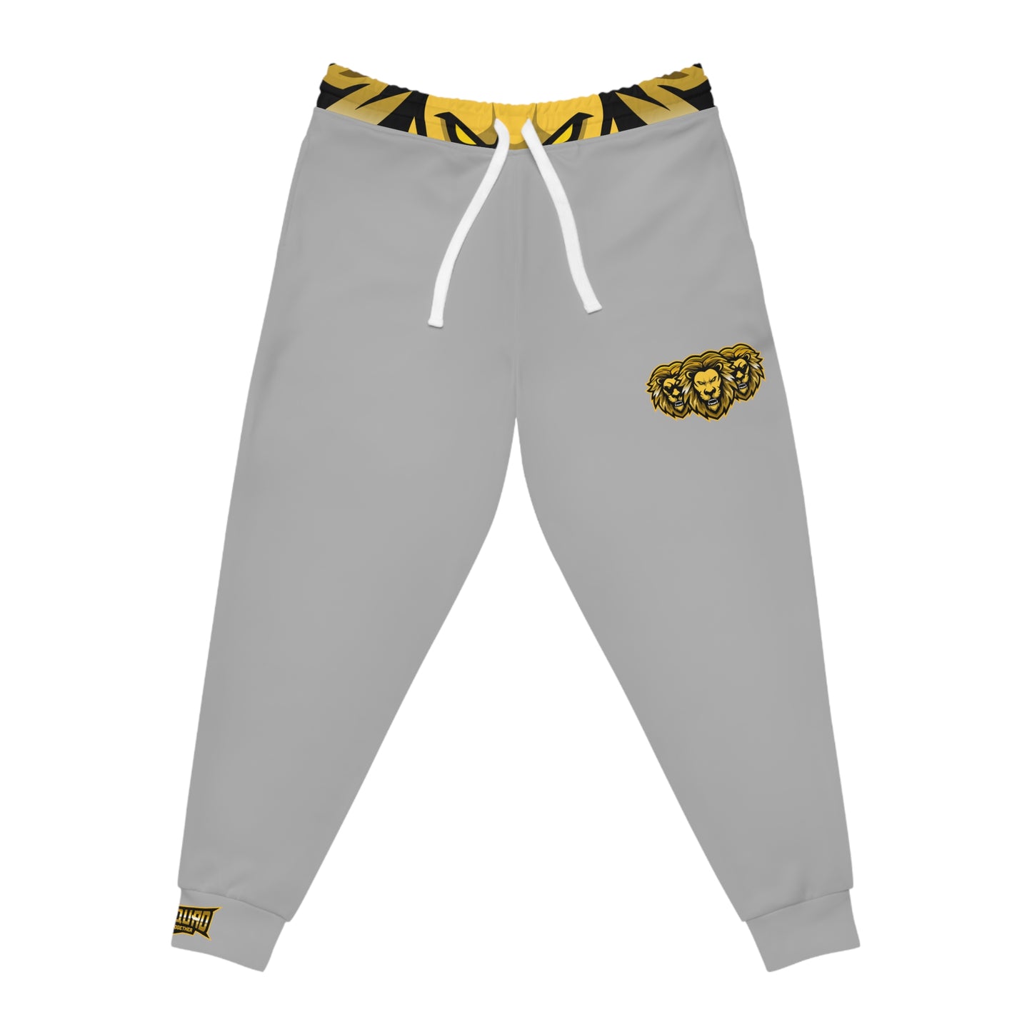 Light grey "Sun Gold Lion" Athletic Joggers