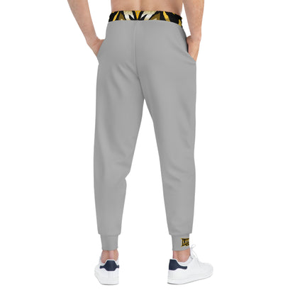 Light grey "Sun Gold Lion" Athletic Joggers