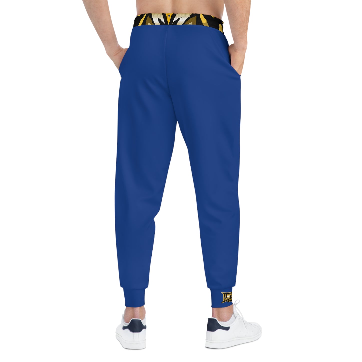 Dark Blue "Sun Gold Lion" Athletic Joggers