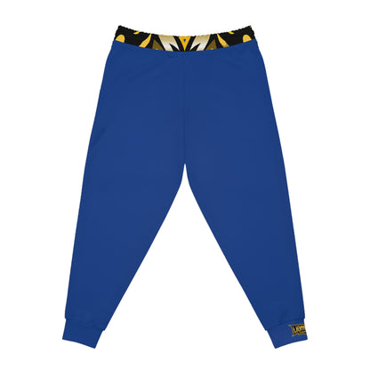 Dark Blue "Sun Gold Lion" Athletic Joggers