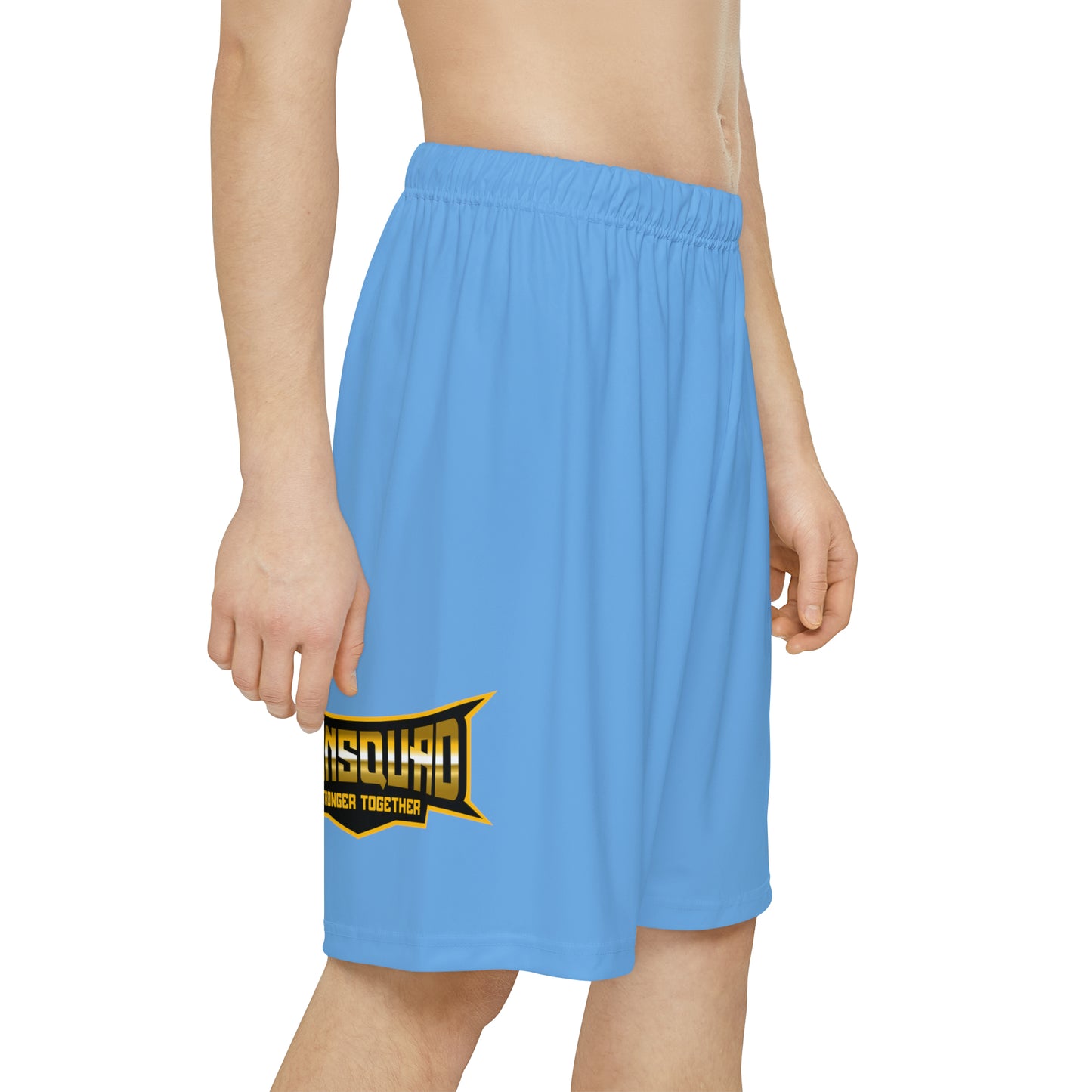 Light Blue Men’s Sports Shorts (AOP)