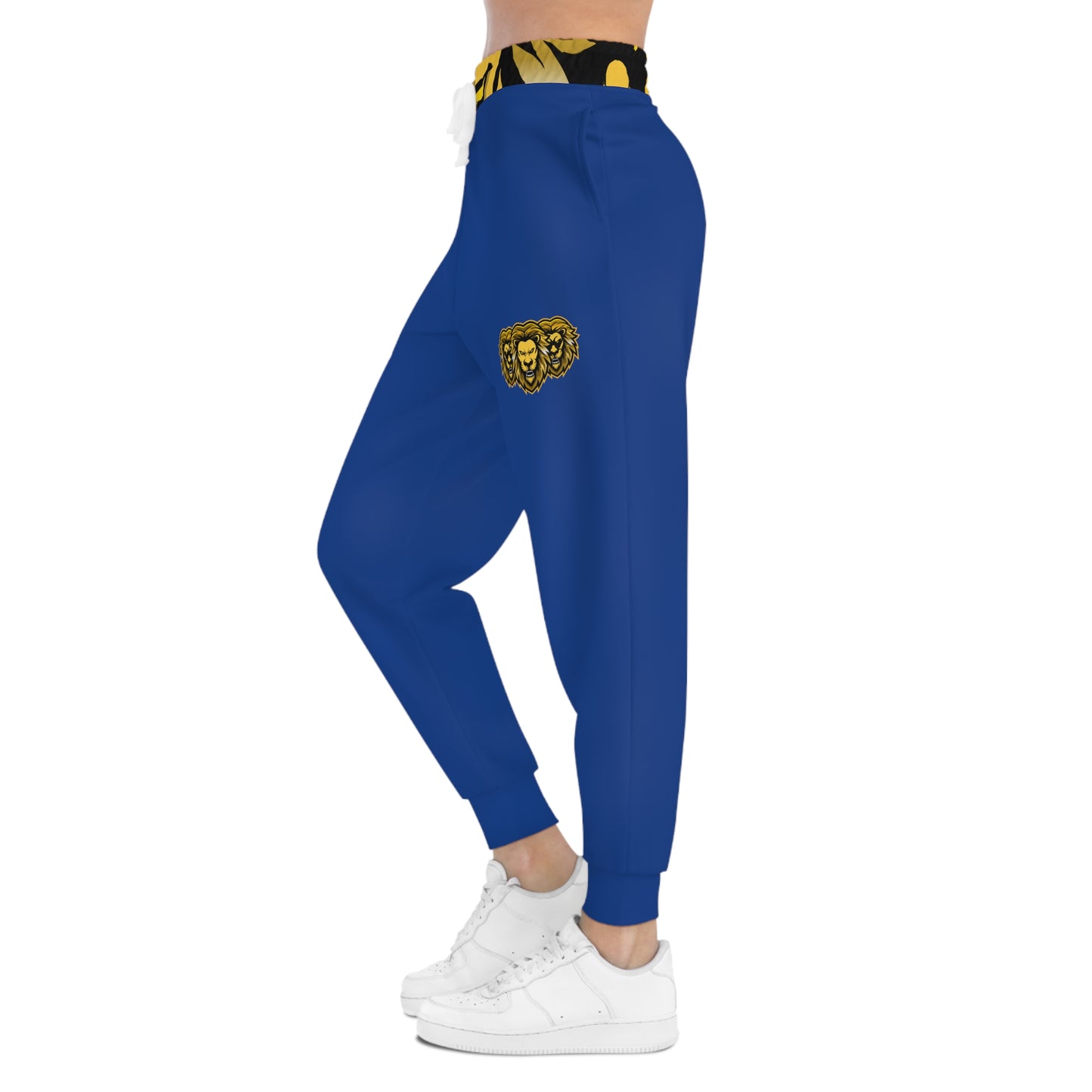 Dark Blue "Sun Gold Lion" Athletic Joggers