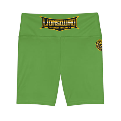 Green " Sun Gold Lion " Women's Workout Shorts