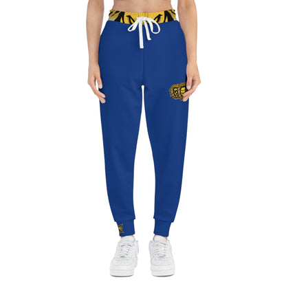 Dark Blue "Sun Gold Lion" Athletic Joggers